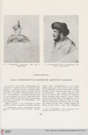 41: Kilka przeoczonych portretów artystów polskich