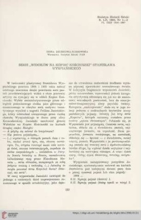 52: Serie "Widoków na Kopiec Kościuszki" Stanisława Wyspiańskiego