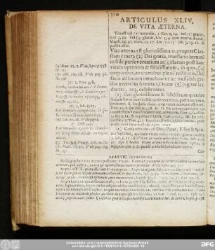 Articulus XLIV. De Vieta Aeterna.