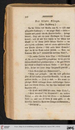 Der blinde Sänger (Eine Erzählung)