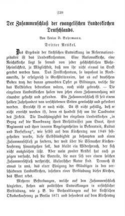 Der Zusammenschluß der evangelischen Landeskirhcne Deutschlands.
