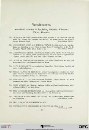 Verschiedenes (Nr. 722-779)