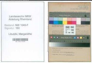 Entnazifizierung Margarethe Libutzki , geb. 05.09.1911 ()