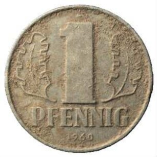 Fundmünze, Pfennig, 1960