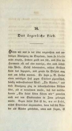 76. Das ärgerliche Lied