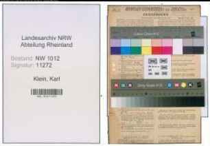 Entnazifizierung Karl Klein , geb. 31.03.1898 (Landwirt)