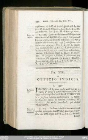 Tit. XVII. De Officio Iudicis.