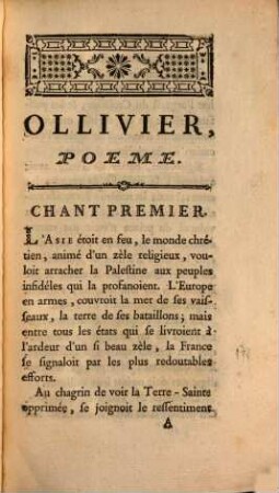 Ollivier : Poeme, 1