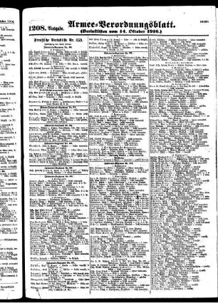 1208.Ausgabe. Samstag, 14. Oktober 1916