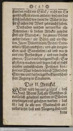 Der II. Artickel