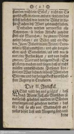 Der II. Artickel