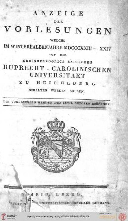 Wintersemester 1823/1824