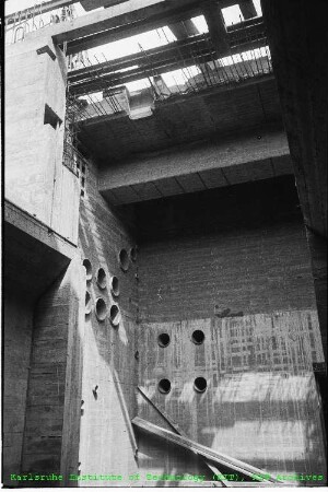 Baustelle des Forschungsreaktors 2 (FR 2)