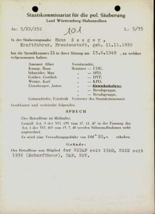 Seeger, Hans