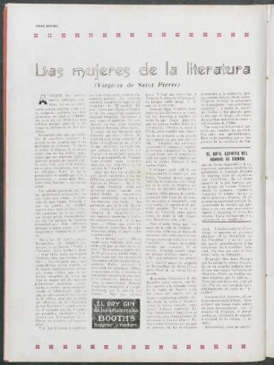 Las mujeres de la literatura : (Virginia de Saint Pierre)