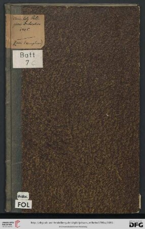 Chur-Pfältzische Religions-Declaration Vom 21. Novembris 1705 : [Geben in Unserer Residentz-Stadt Düsseldorff, den 21. Novembris 1705.]