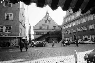 Lindau: Rathaus, Vordergrund Markise