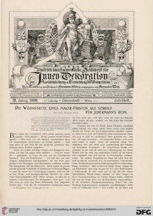 Die Wohnstätte eines Maler-Fürsten als Vorbild für Jedermans Heim, [1]