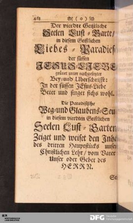 Der vierdte Geistliche Seelen-Lust-Garten.