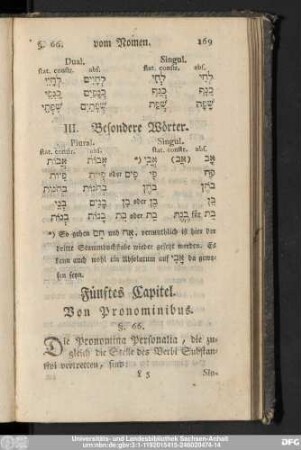 Fünftes Capitel. Von Pronominibus.
