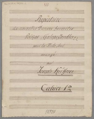6 Polkas, arrangiert, fl, HenK WoO 113/12 - BSB Mus.Schott.Ha 11206-2