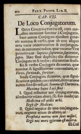 Cap. VII. De Loco Conjugatorum.