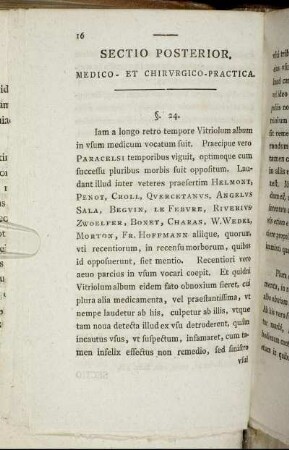 Sectio Posterior. Medico - Et Chirurgico - Practica.