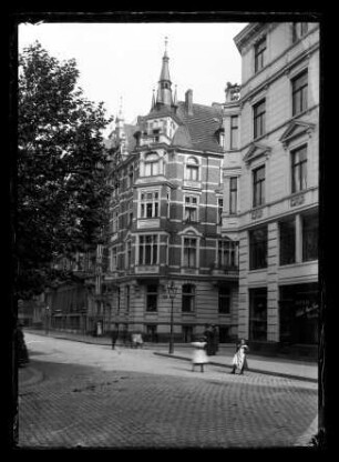 Köln, Neustadt-Süd, Königsplatz (heute Rathenauplatz) / Ecke Heinsbergstraße, Nr. 6 und 7