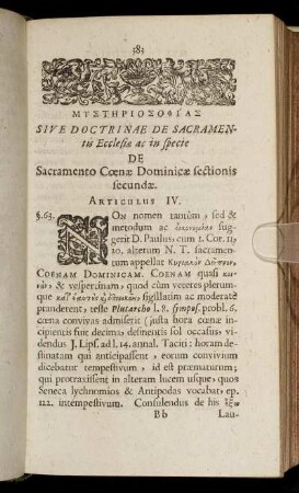 Articulus IV.