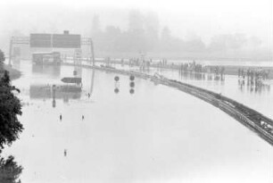 Hochwasser von Rhein und Alb