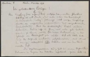 Brief an B. Schott's Söhne : 18.11.1911