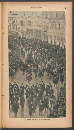 El cortejo real en la calle Coudenberg - [Fotografía]