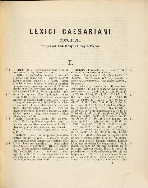 Specimen lexici Caesariani