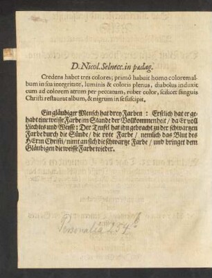 D. Nicol. Selnecc. in paedag.