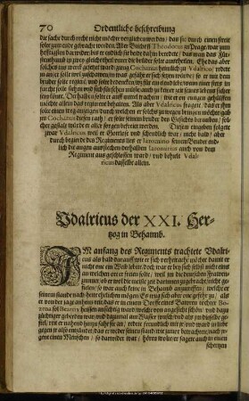 Udalricus der XXI. Hertzog in Behaimb