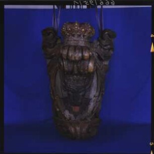 Bugzier mit mecklenburgischem Wappen aus dem 18. Jahrhundert (Sonderausstellung "Aufgetaucht", 1996)