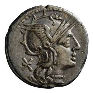 Münze, Denar, 132 v. Chr.
