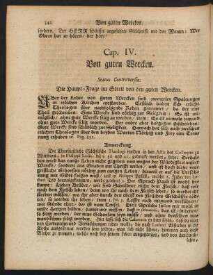 Cap. IV. Von guten Wercken