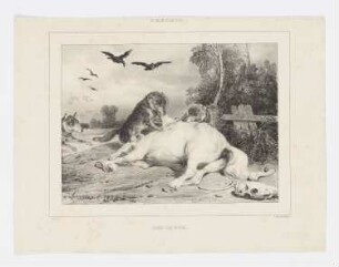 Les loups, aus: "L’Artiste", Paris 1834