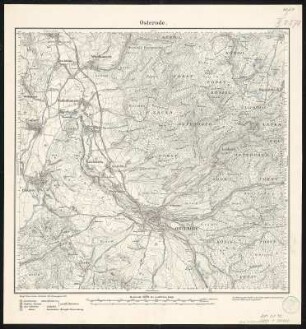 Meßtischblatt 2376 : Osterode, 1878 : Osterode. - Aufn. 1876. - 1:25000. - [Berlin]: Reichsamt für Landesaufnahme, 1878. - 1 Kt.