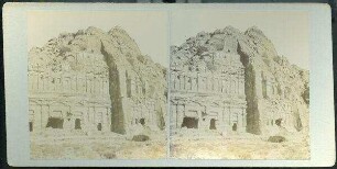 General View of Rock-cut Tombs. [Petra, Felsengräber]
