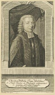 Bildnis des Christian Wilhelm Franc. Walchius