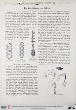 Die Herstellung von Ketten
