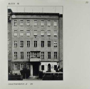 Fotografie: Leuschnerdamm 41, um 1981