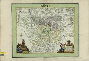 Karte der Niederlausitz, ca. 1:110 000, Kupferstich, vor 1779 : Königlich-Preussisch Territorium in der Nieder-Lausitz / C. Fabricius Ingenieur Imperial Russ. L. Zucchi sculps. - [Ca. 1:110 000]. - [S.l.] , [vor 1779]. - 1 Kt. : kolor. Kupferst. ; 51 x 39 cm