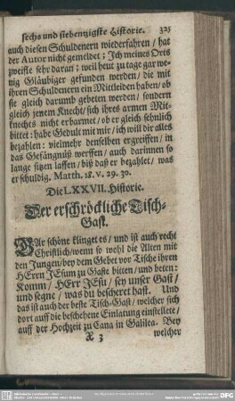 Die LXXVII. Historie. Der erschröckliche Tisch-Gast