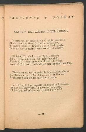 Canción del águila y del cóndor