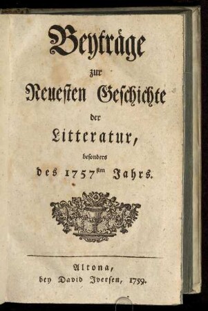 1757: Altonaische gelehrte Anzeigen