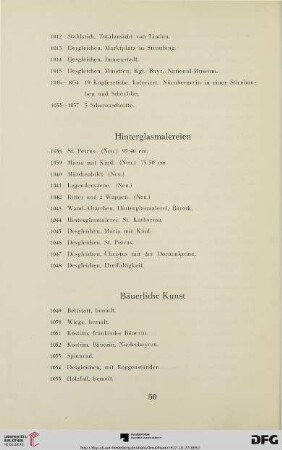 Hinterglasmalereien (Nr. 1038-1048)