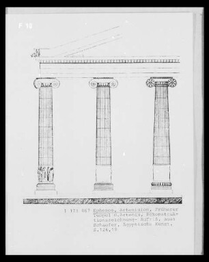 Ephesos: Rekonstruierter Aufriss des älteren Artemisions